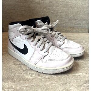 Nike Air Jordan 1 Mid Barely Rose Women's Sz 8 / YS 8 / EUR 39 Light Pink